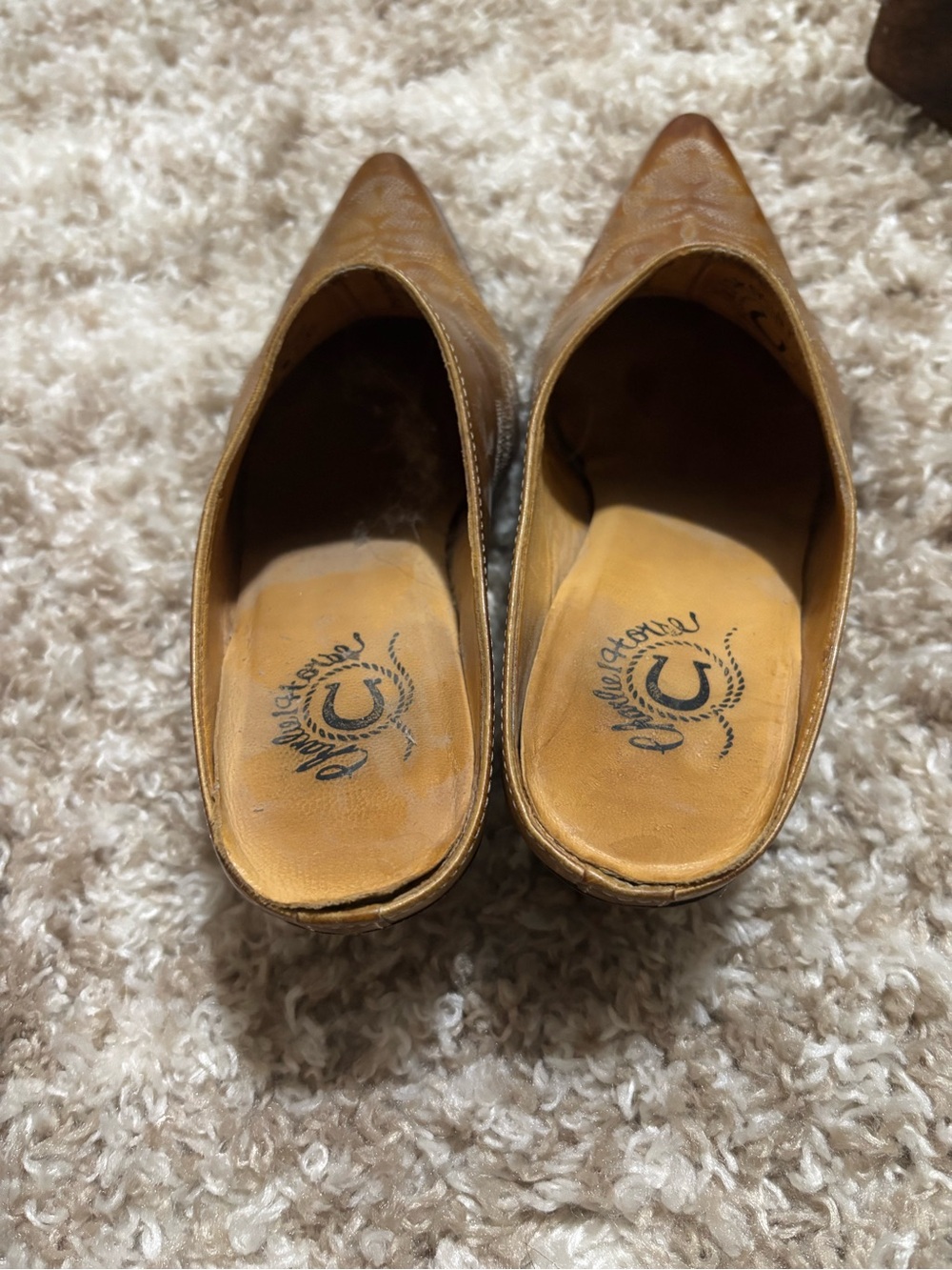 Charlie 1 Horse by Lucchese Snip Toe Mules - Picture 3 of 6
